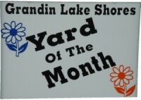 2009 Yard of the Month Sign